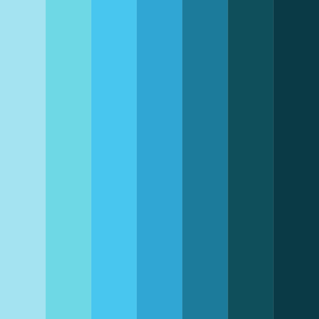 Download ocean breeze serenity color palette PNG image (square)