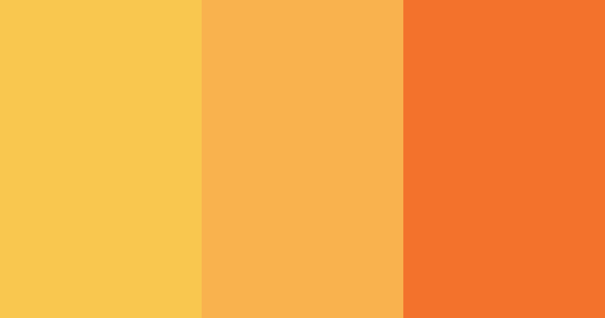 Orange Sunshine Color Palette - Hex Codes & PNG Download