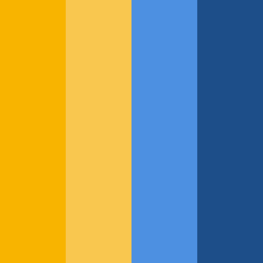 Download orange blue harmony color palette PNG image (square)