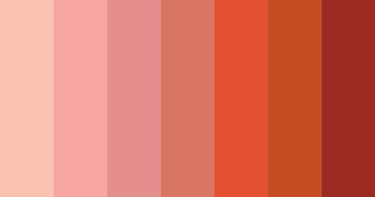 Download red sunset color palette PNG image (landscape)