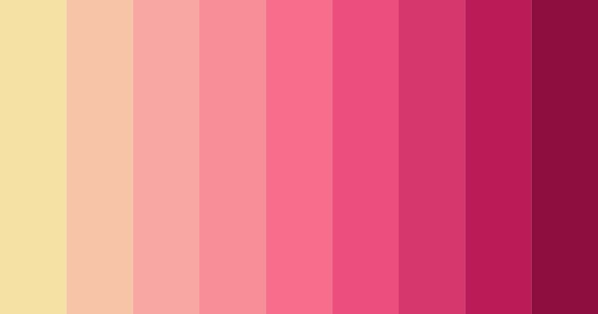 Download blushing blossom color palette PNG image (landscape)