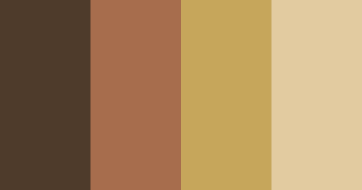 Download caramel forest color palette PNG image (landscape)