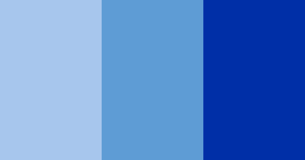 Download blue shades color palette PNG image (landscape)