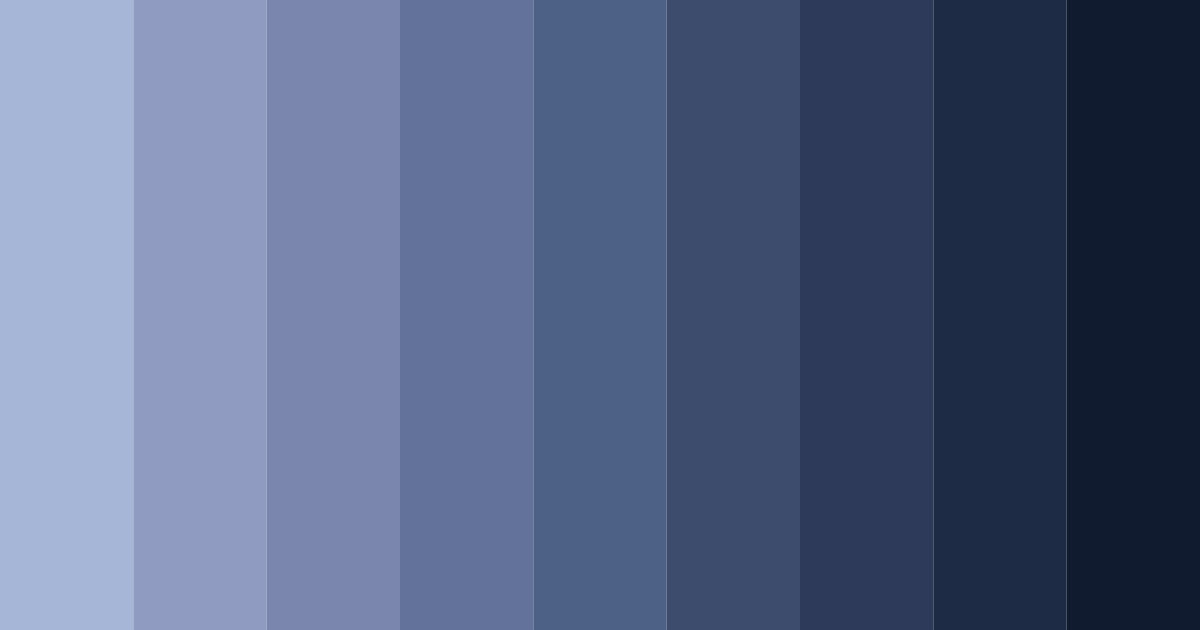 Download midnight sky blues color palette PNG image (landscape)