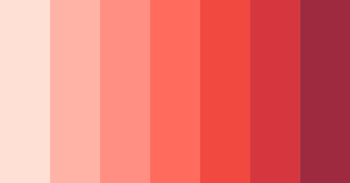 Download coral sunset dreams color palette PNG image (landscape)