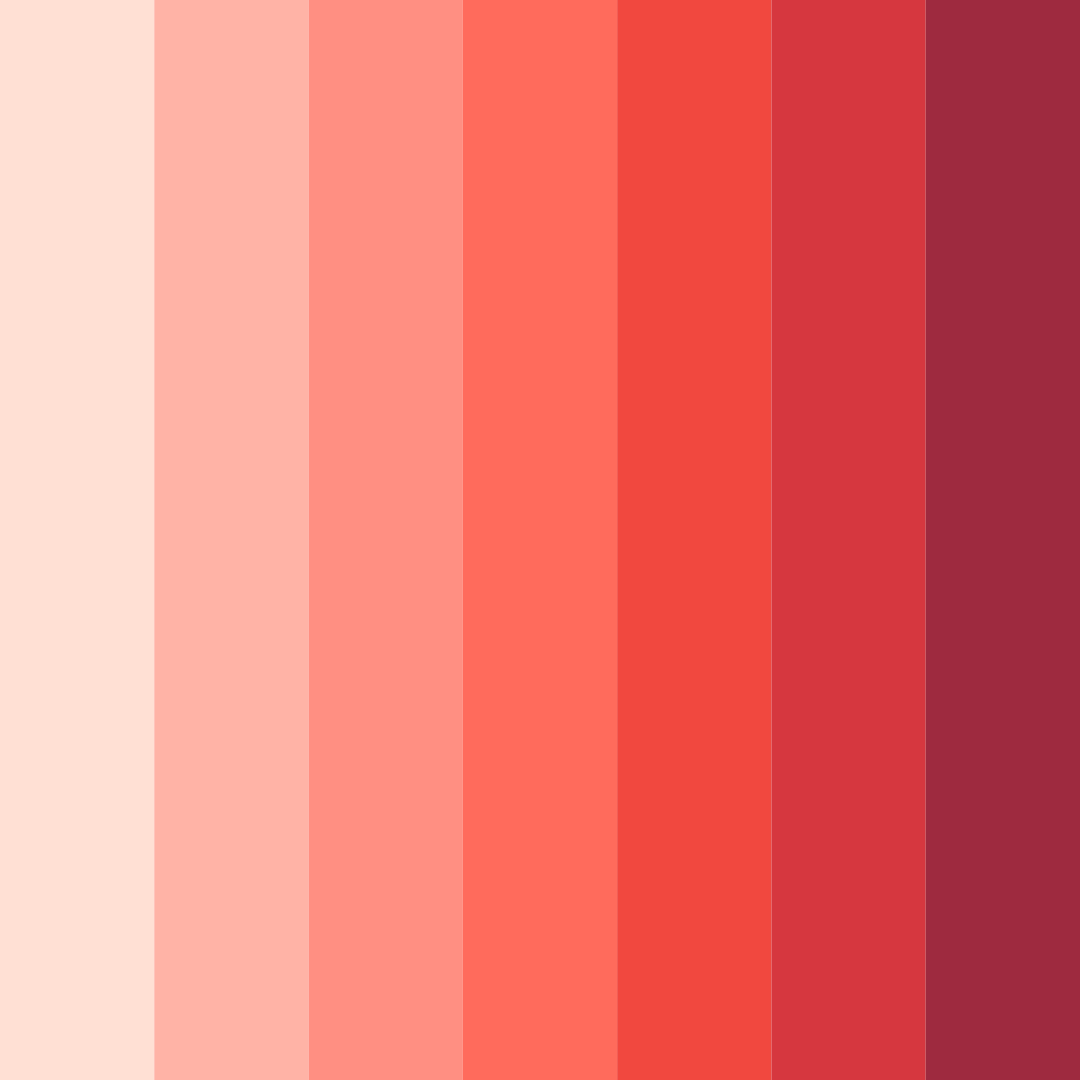 Download coral sunset dreams color palette PNG image (square)