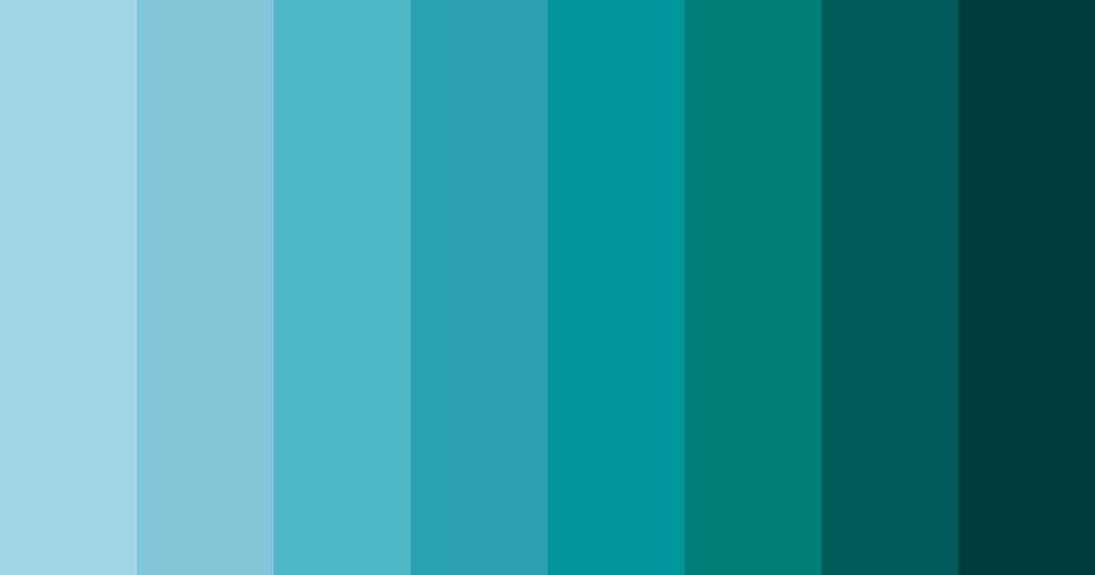 Download aqua circuitry color palette PNG image (landscape)