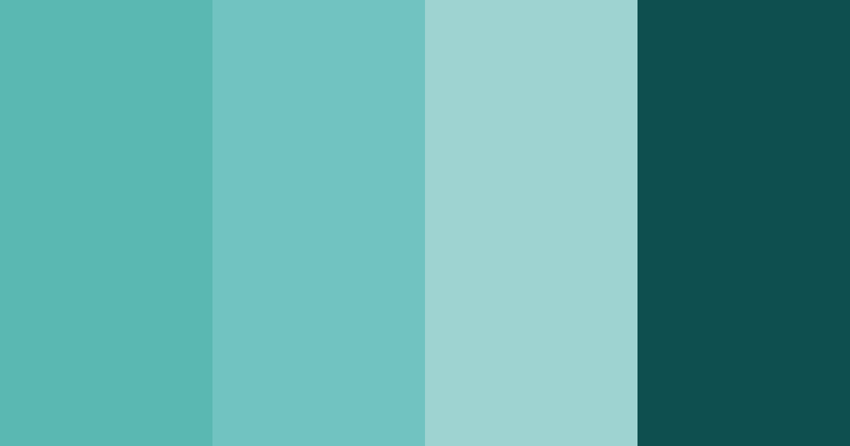 Download teal ocean color palette PNG image (landscape)