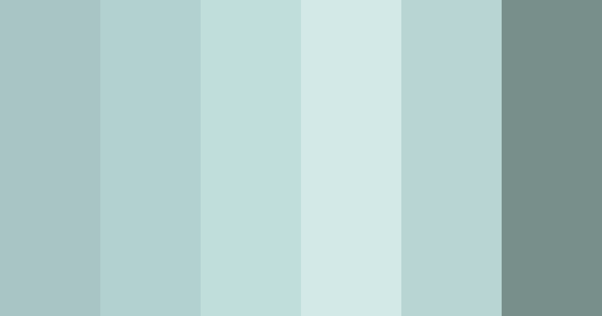 Download serene teal oasis color palette PNG image (landscape)