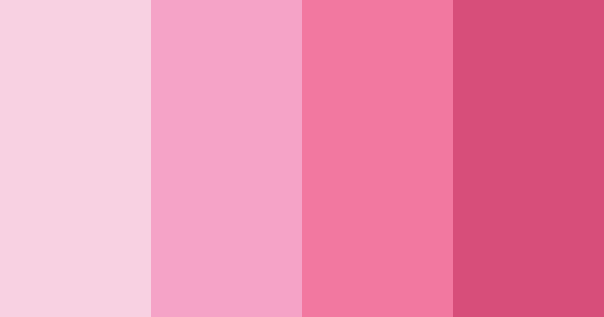 Download blushing blooms color palette PNG image (landscape)