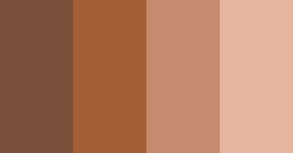 Download copper ember glow color palette PNG image (landscape)