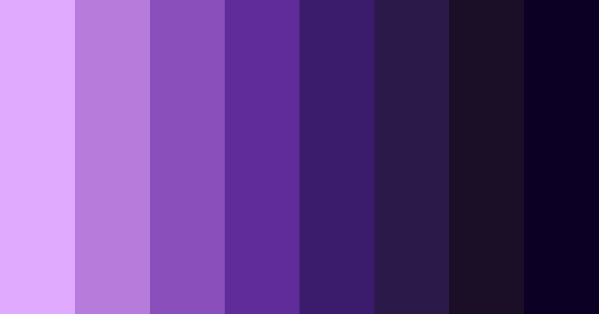 Purple Rift Color Palette - Hex Codes & PNG Download