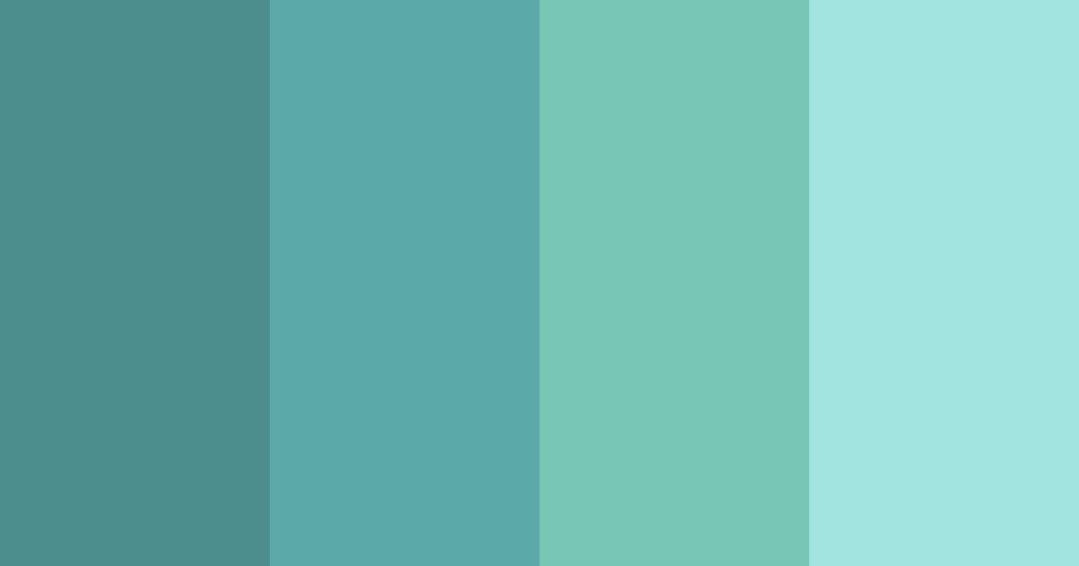 Download teal haven color palette PNG image (landscape)