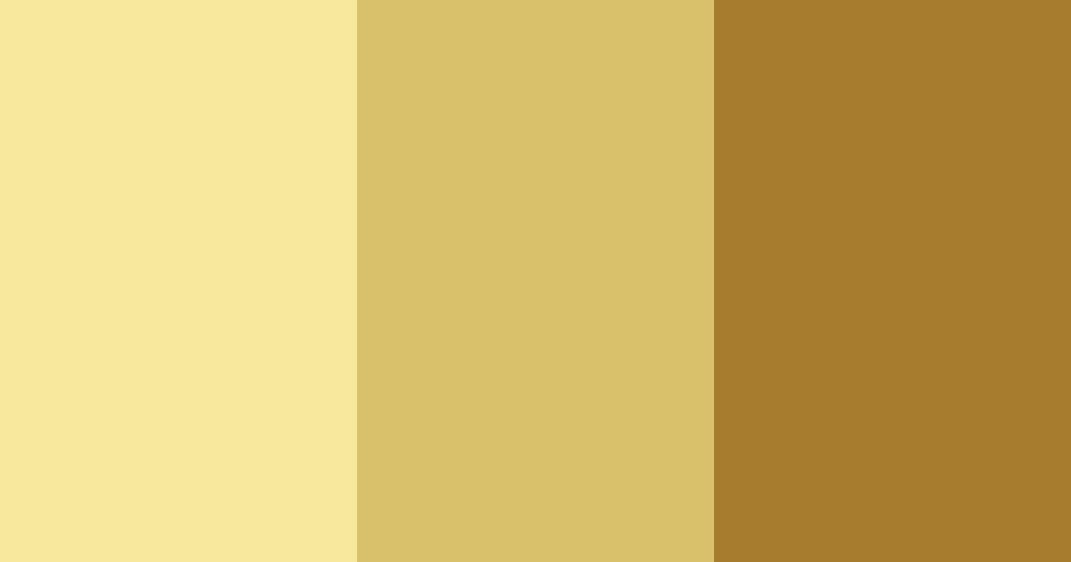 Download golden shades color palette PNG image (landscape)