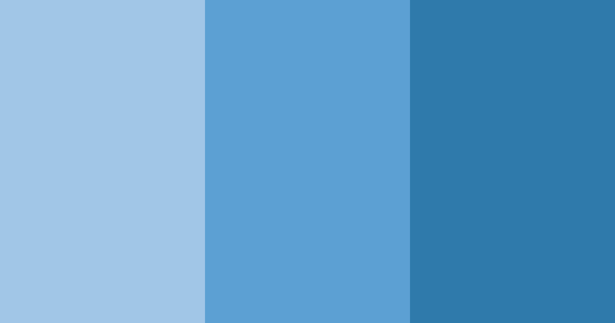 Blue Gradient Color Palette - Hex Codes & PNG Download