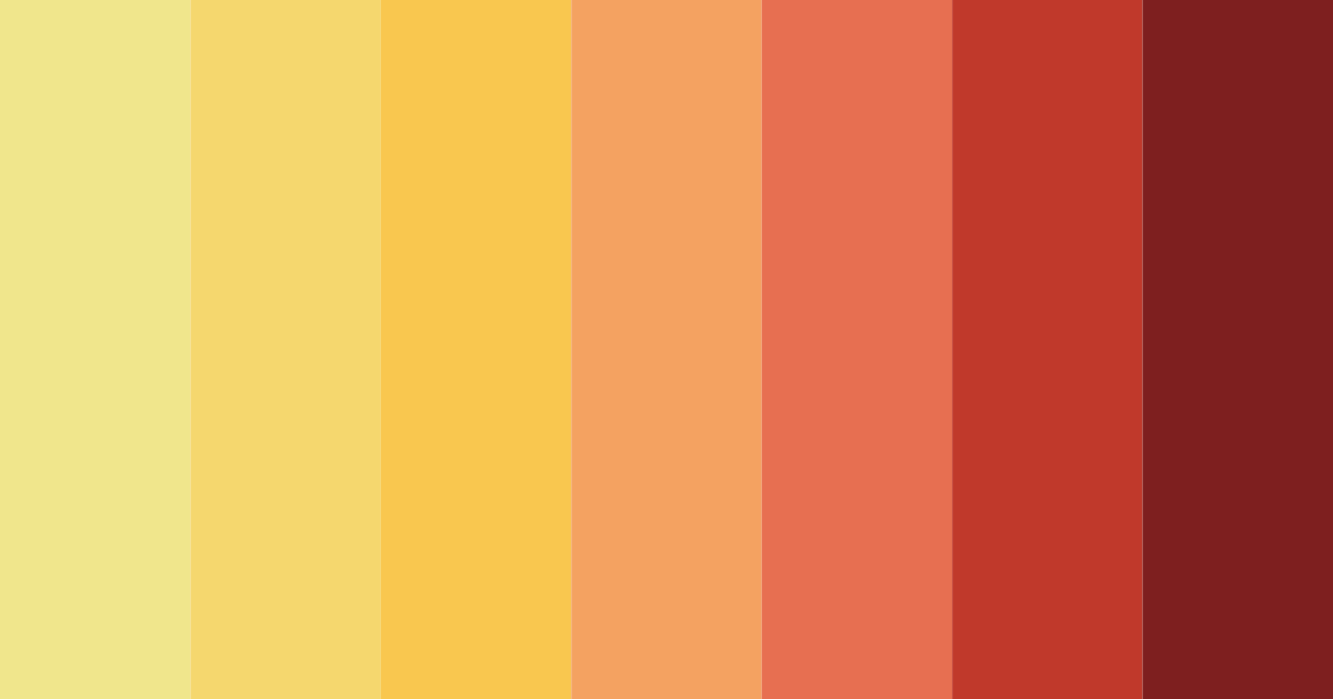 Download warm yellow color palette PNG image (landscape)