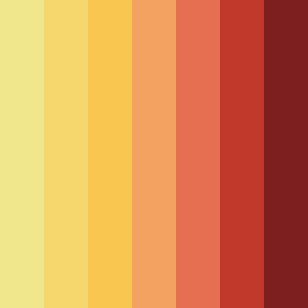 Download warm yellow color palette PNG image (square)