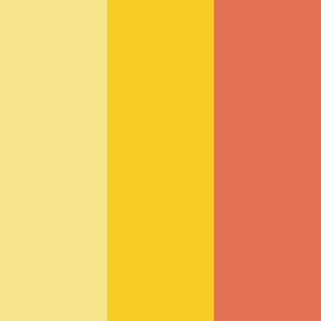 Download orange sunrise color palette PNG image (square)