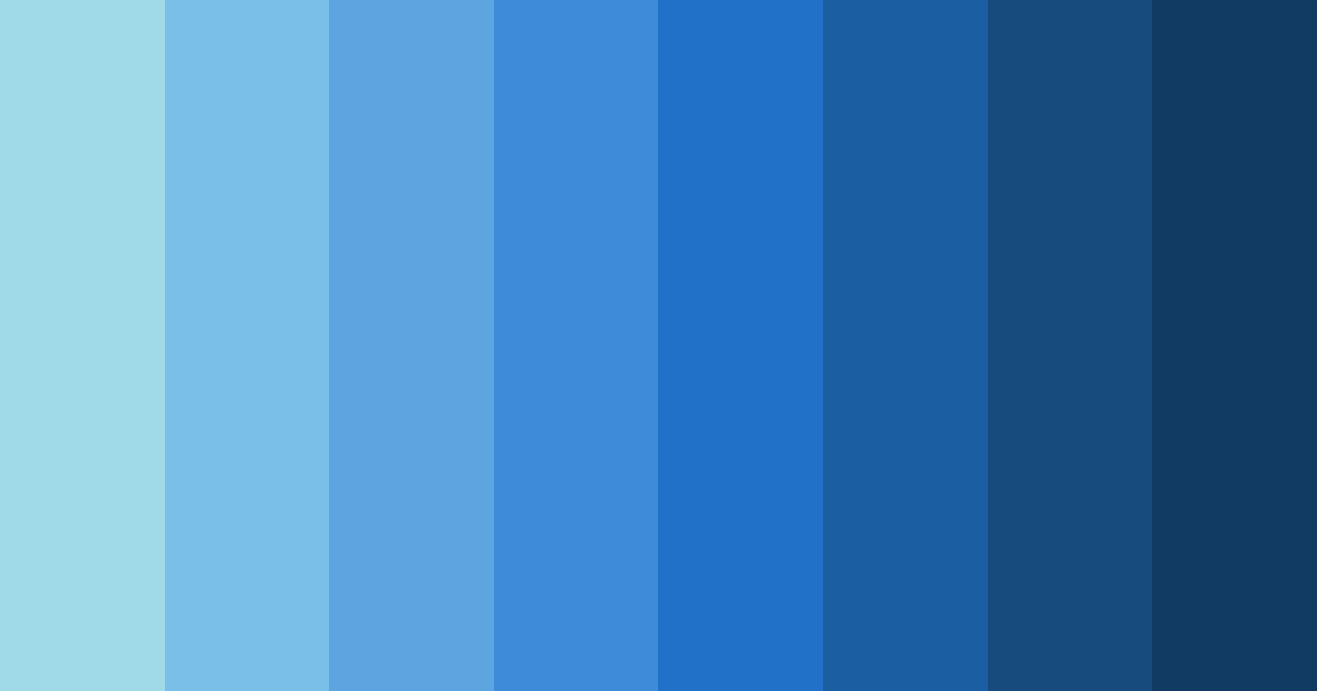 Download vivid sky blue color palette PNG image (landscape)