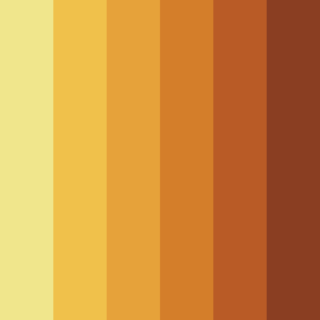 Download yellow trend color palette PNG image (square)