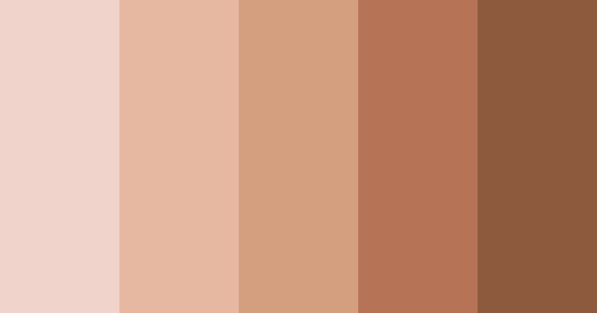 Download peachy shades color palette PNG image (landscape)