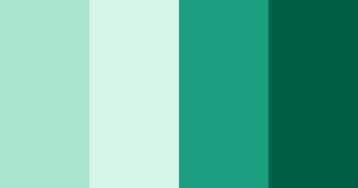 Download minted serenity color palette PNG image (landscape)