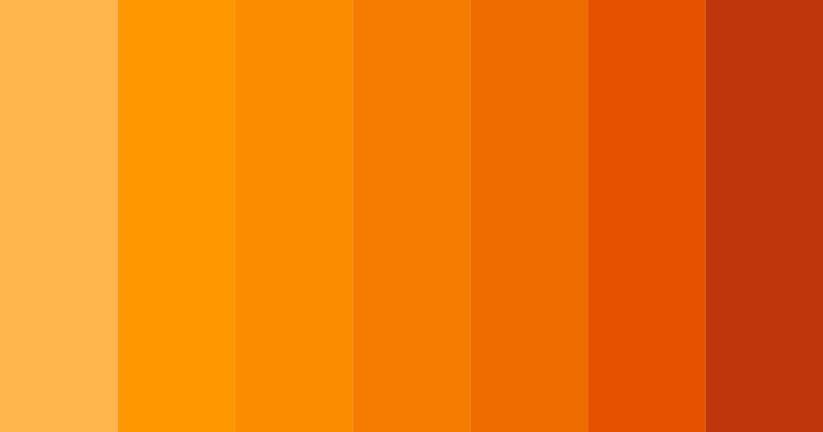 Download orange sunrise color palette PNG image (landscape)