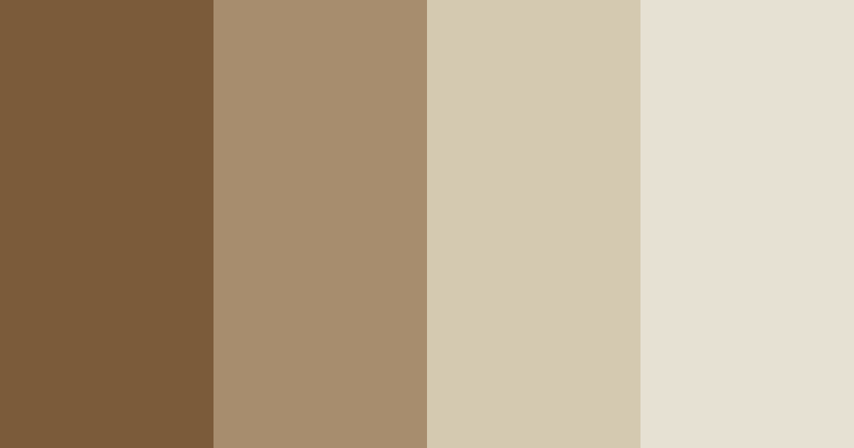 Download muted almond earth color palette PNG image (landscape)