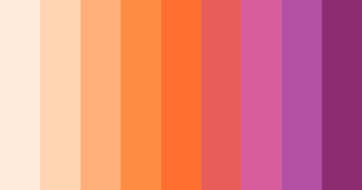Shades of Pink Color Palette - Hex Codes & PNG Download