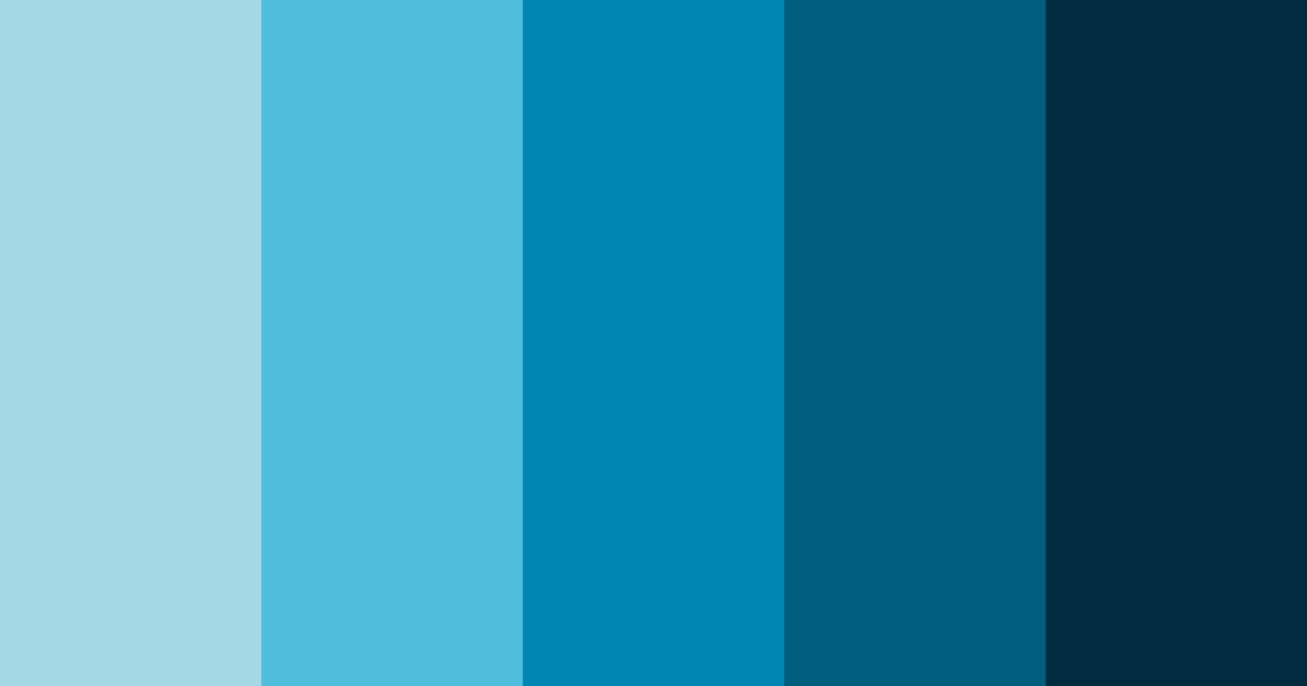 Oceanic Symphony Color Palette - Hex Codes & PNG Download