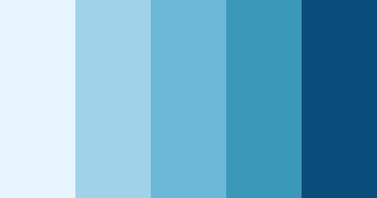 Cool Blue Color Palette - Hex Codes & PNG Download