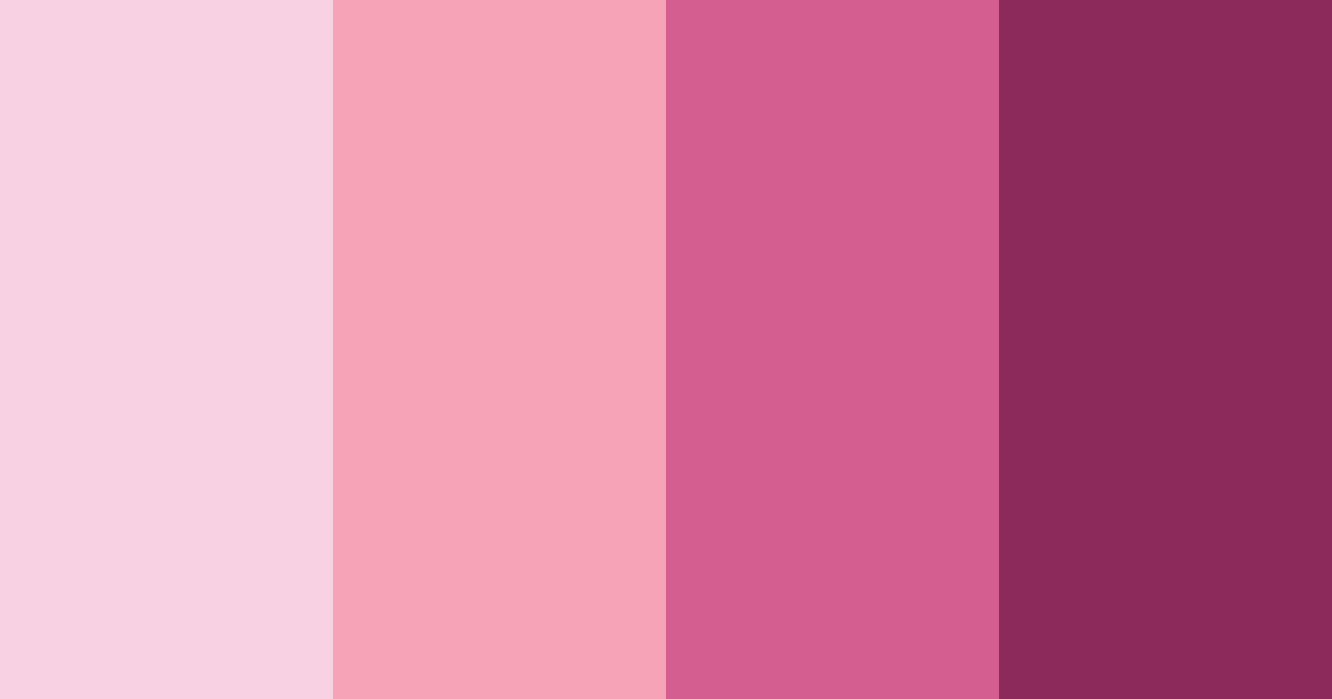 Pink Shades Color Palette - Hex Codes & PNG Download