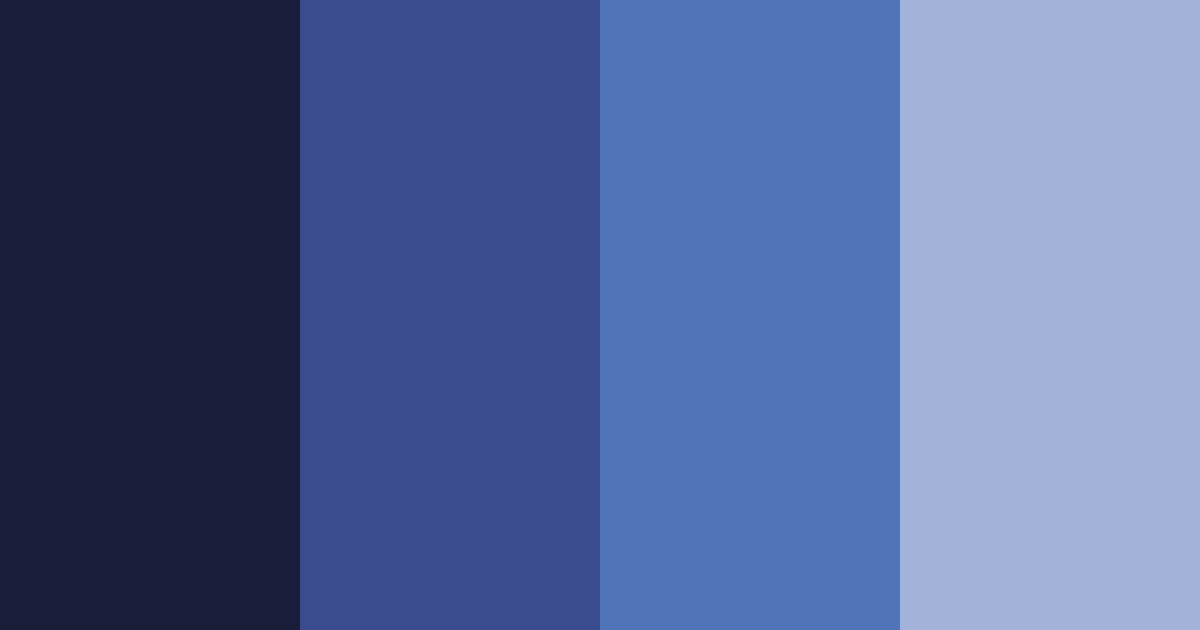 Download midnight sapphire color palette PNG image (landscape)