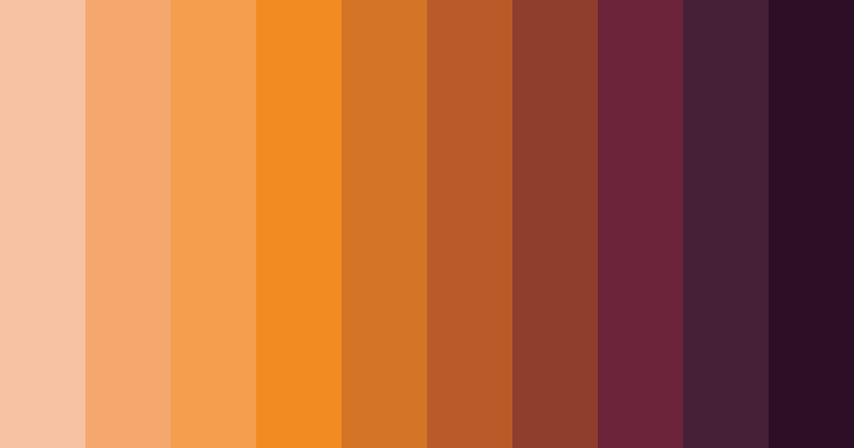 Download melting ember color palette PNG image (landscape)