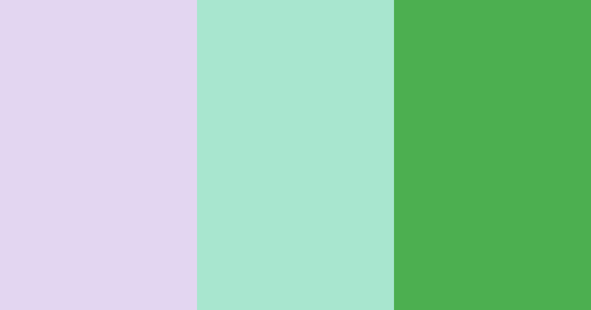 Pastel Purple Fun Green Color Palette - Hex Codes & PNG Download