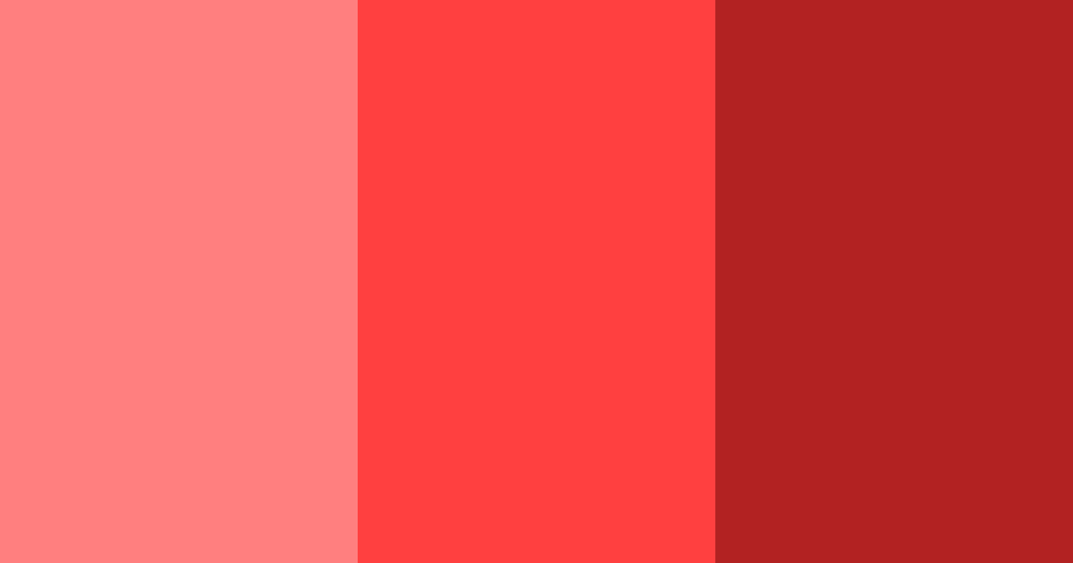 Download vibrant red color palette PNG image (landscape)