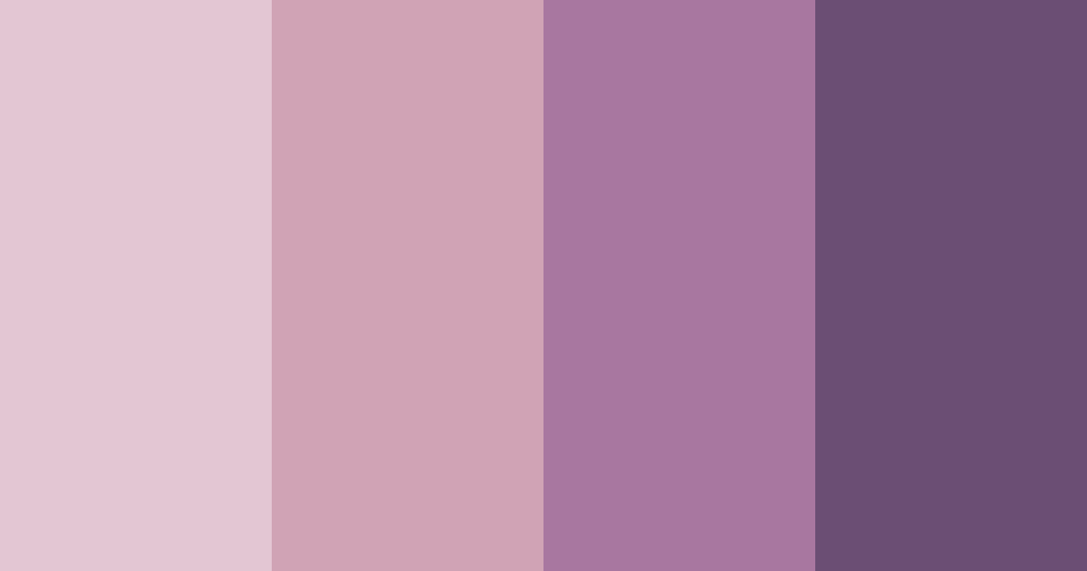 Mystic Mauve Color Palette - Hex Codes & PNG Download