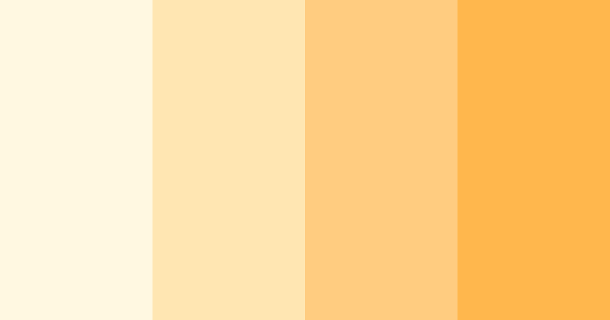 Download creamy orange color palette PNG image (landscape)