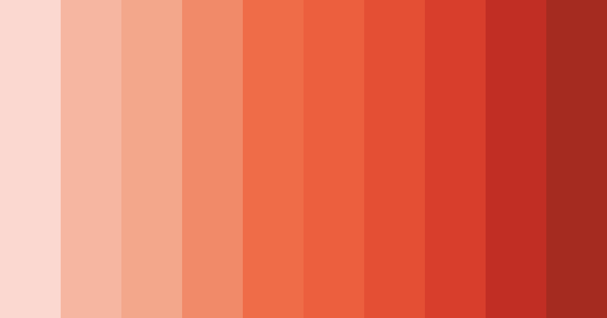 Download coral sunset color palette PNG image (landscape)