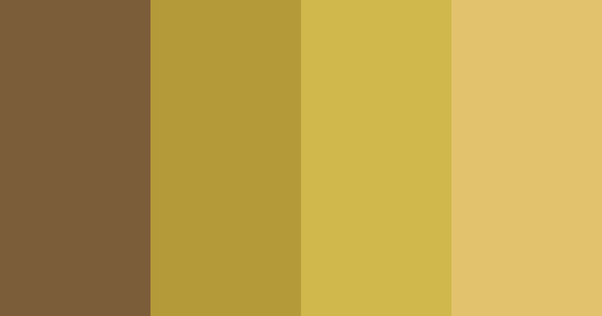 Download warm mustard tundra color palette PNG image (landscape)