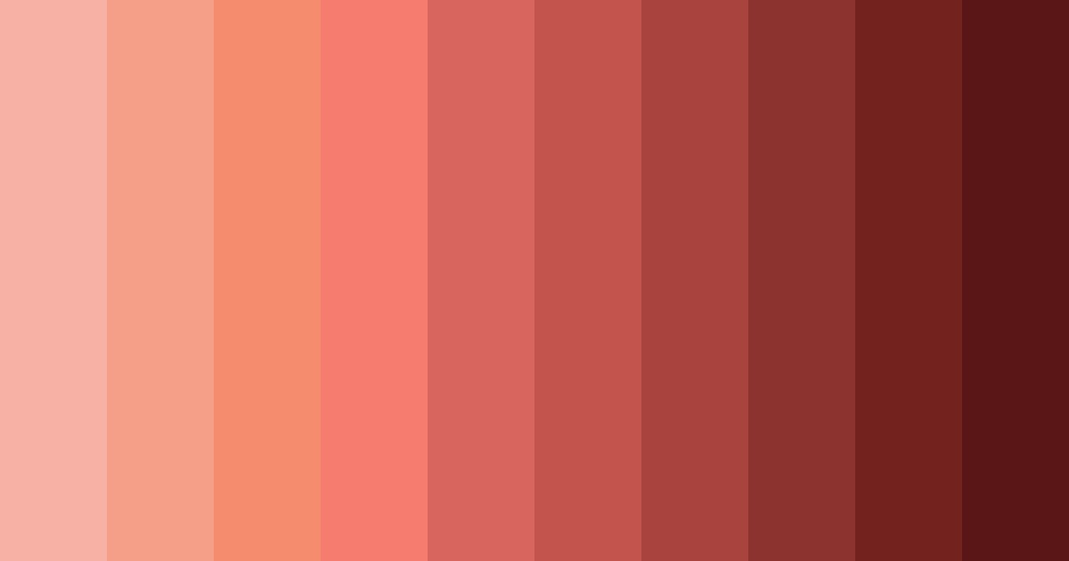 Download coral sunset color palette PNG image (landscape)