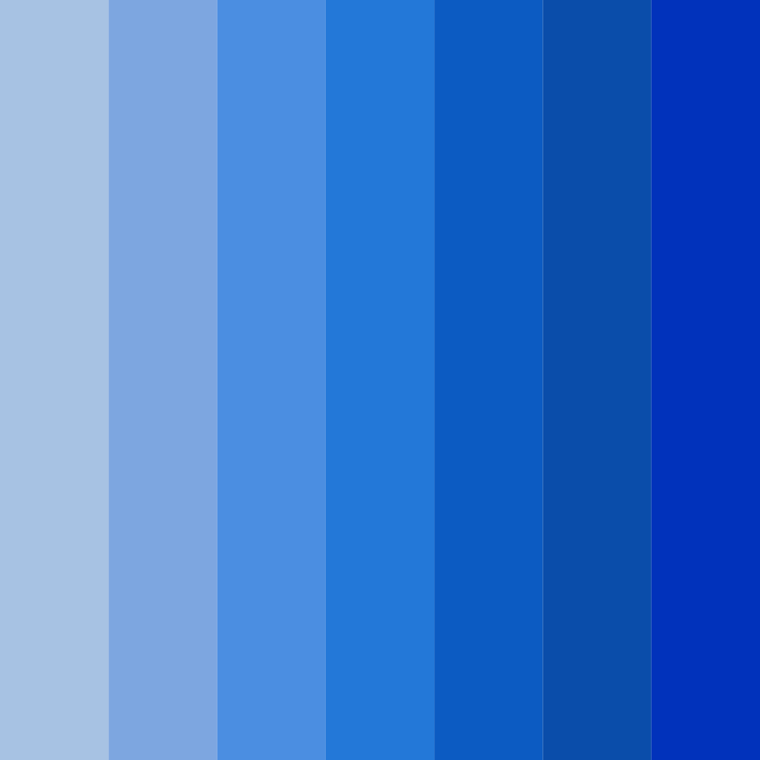 Download blue horizon symphony color palette PNG image (square)