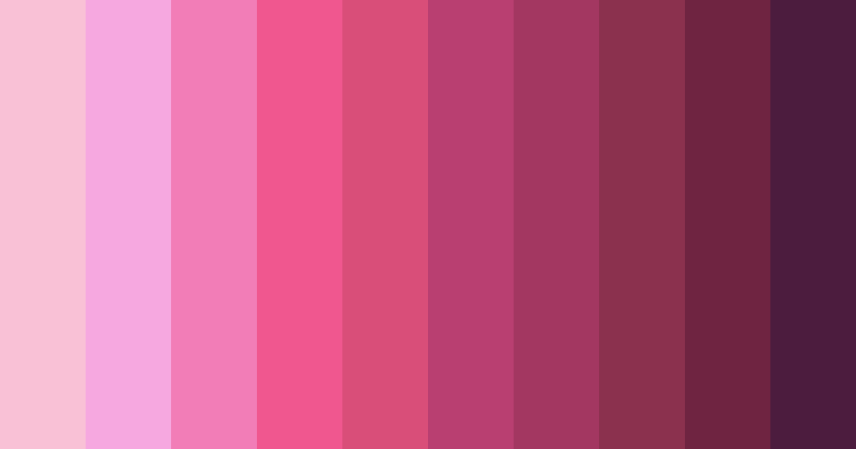 Download pink candyland color palette PNG image (landscape)