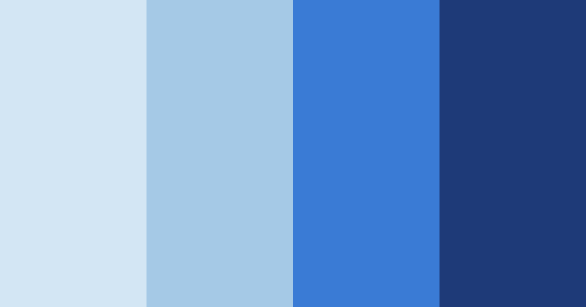 Shades of Blue Color Palette - Hex Codes & PNG Download
