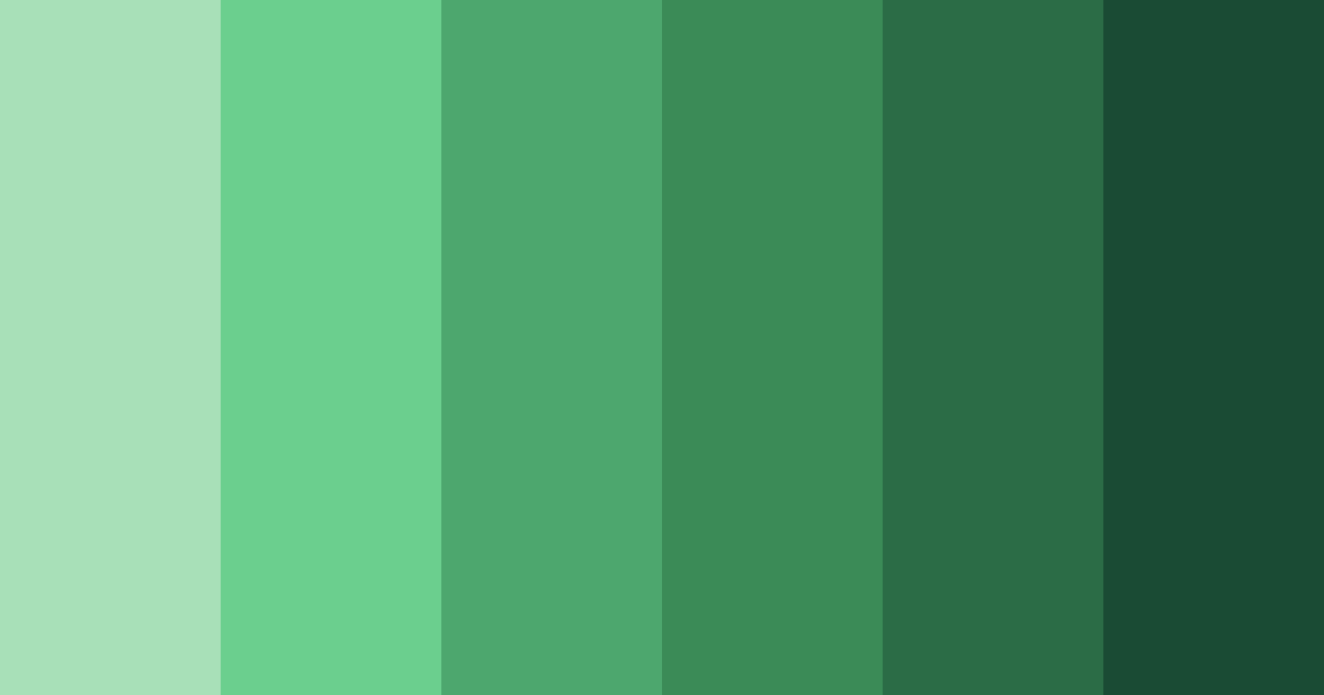 Shades of Green Football Color Palette - Hex Codes & PNG Download