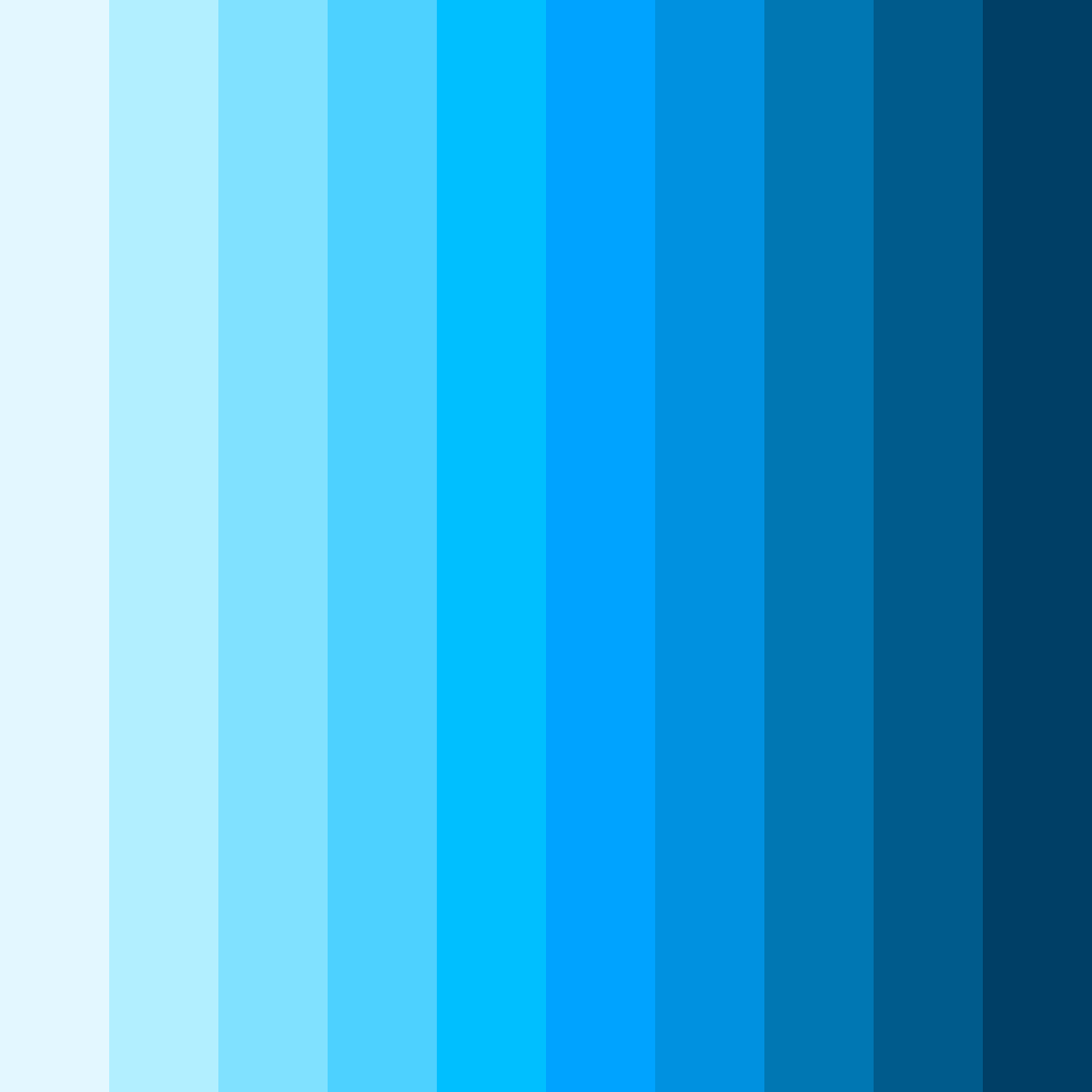 Download bright blue color palette PNG image (square)