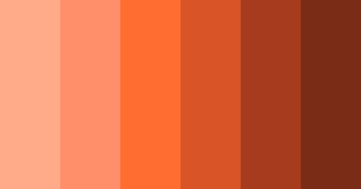 Download warm orange color palette PNG image (landscape)