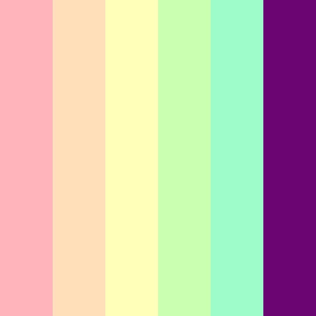 Download colorful pink color palette PNG image (square)