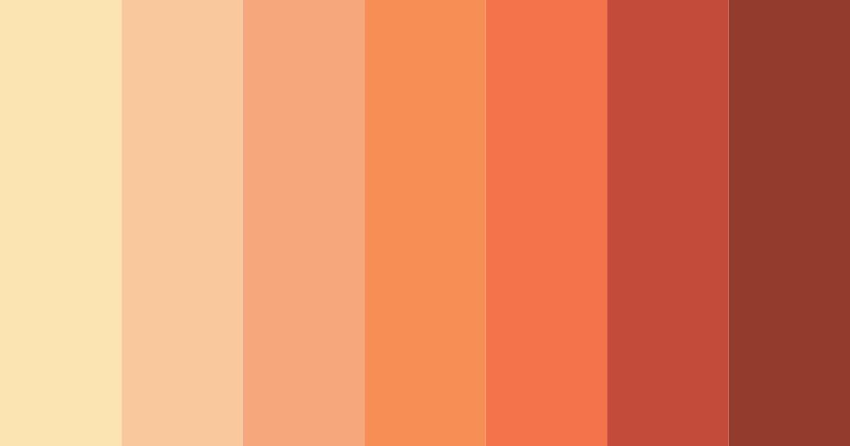 Download warm coral color palette PNG image (landscape)