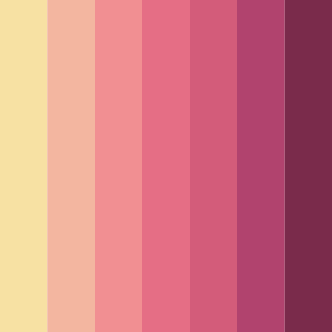 Download blush blossom color palette PNG image (square)